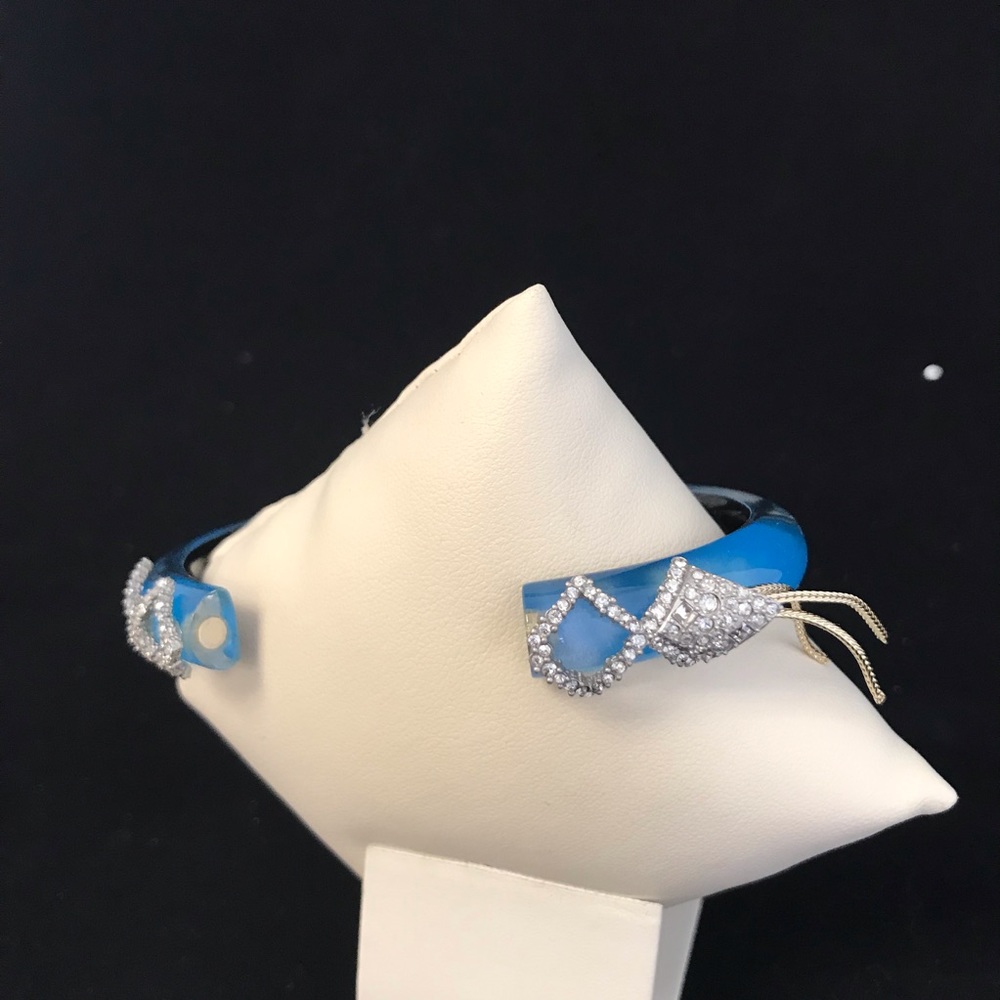 Alexis Bittar Blue Opal Bangle Bracelet Last One - Picture 4 of 8